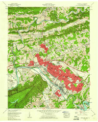 Kingsport 1959 topographic map thumbnail