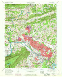 Kingsport 1959 topographic map thumbnail