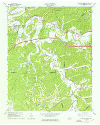 Kingston Springs 1966 topographic map thumbnail