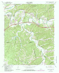 Kingston Springs 1966 topographic map thumbnail