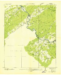 Kinzel Springs 1936 topographic map thumbnail