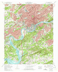 Knoxville 1966 topographic map thumbnail