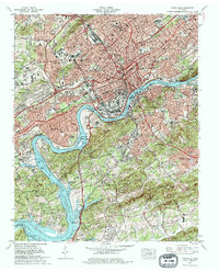 Knoxville 1978 topographic map thumbnail
