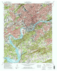 Knoxville 1978 topographic map thumbnail
