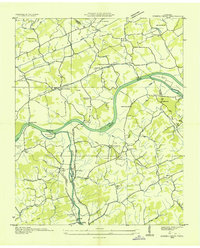 Kykers Ferry 1935 topographic map thumbnail