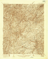 Ducktown 1936 topographic map thumbnail
