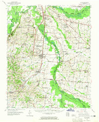 Halls topographic map thumbnail