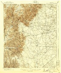 Hollow Springs 1913 topographic map thumbnail