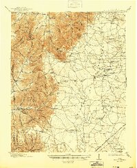 Hollow Springs 1913 topographic map thumbnail