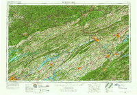 Johnson City 1957 topographic map thumbnail
