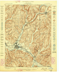 Olean 1898 topographic map thumbnail