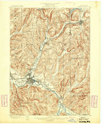 Olean 1898 topographic map thumbnail