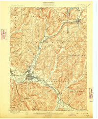 Olean 1898 topographic map thumbnail
