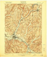 Olean 1898 topographic map thumbnail