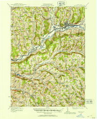 Oneonta 1915 topographic map thumbnail