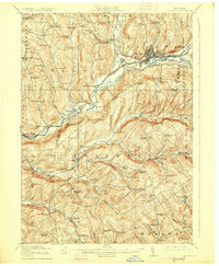 Oneonta 1918 topographic map thumbnail