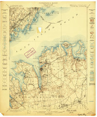 Oyster Bay 1898 topographic map thumbnail