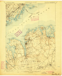 Oyster Bay 1900 topographic map thumbnail
