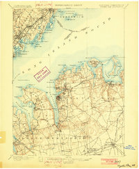 Oyster Bay 1900 topographic map thumbnail