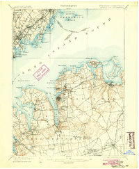 Oyster Bay 1900 topographic map thumbnail