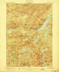 Piseco Lake 1906 topographic map thumbnail