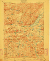 Piseco Lake 1906 topographic map thumbnail