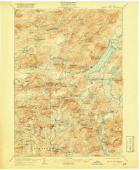Piseco Lake 1908 topographic map thumbnail