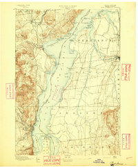 Port Henry 1894 topographic map thumbnail