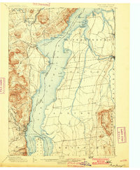 Port Henry 1898 topographic map thumbnail
