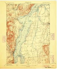 Port Henry 1898 topographic map thumbnail