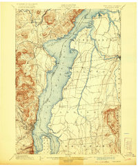 Port Henry 1898 topographic map thumbnail