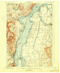 Port Henry 1898 topographic map thumbnail