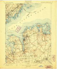 Oyster Bay 1900 topographic map thumbnail