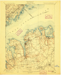 Oyster Bay 1900 topographic map thumbnail
