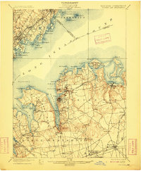 Oyster Bay 1900 topographic map thumbnail