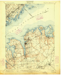 Oyster Bay 1900 topographic map thumbnail