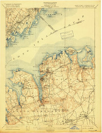 Oyster Bay 1900 topographic map thumbnail