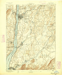 Poughkeepsie 1893 topographic map thumbnail