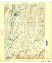 Poughkeepsie 1894 topographic map thumbnail