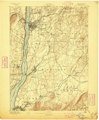 Poughkeepsie 1894 topographic map thumbnail