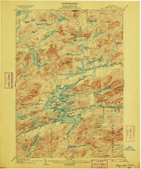 Raquette Lake 1903 topographic map thumbnail