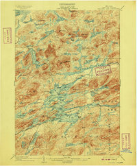 Raquette Lake 1903 topographic map thumbnail