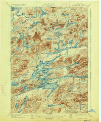 Raquette Lake 1903 topographic map thumbnail