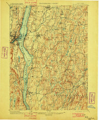 Rhinebeck 1898 topographic map thumbnail