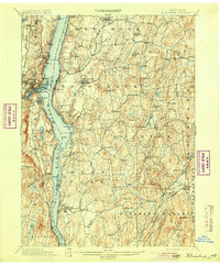 Rhinebeck 1898 topographic map thumbnail