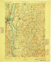 Rhinebeck 1898 topographic map thumbnail
