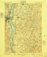 Rhinebeck 1898 topographic map thumbnail