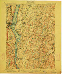 Rhinebeck 1898 topographic map thumbnail
