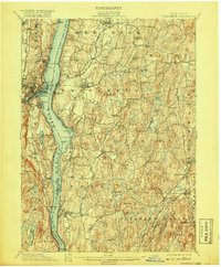 Rhinebeck 1898 topographic map thumbnail