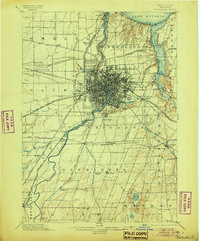 Rochester 1898 topographic map thumbnail